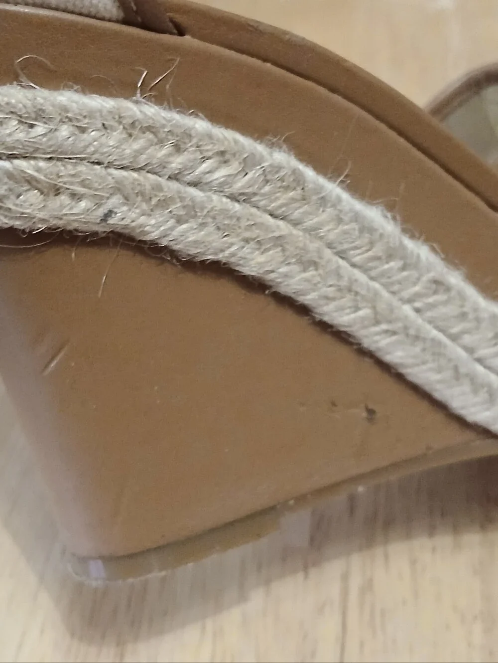 Antonio Melani Striped Rosette Espadrille Wedge Sandals 9M